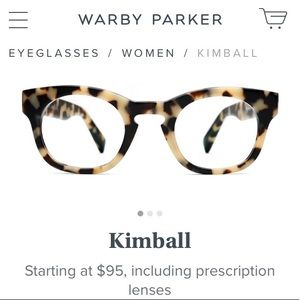 Warby Parker Kimball glasses in tortoiseshell